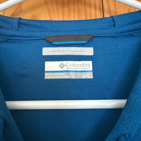 Columbia Omni-Wick Blue Light-Weight Jacket - Picture 3 of 3